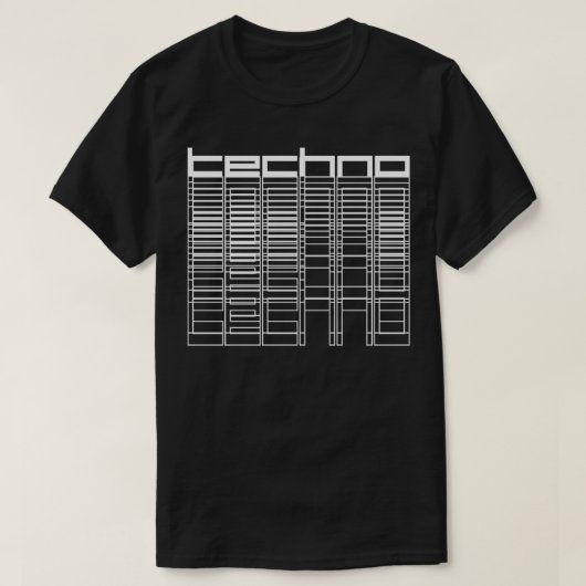 テクノ幾何学 Tシャツ (デザイン正面)