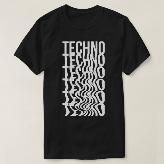 テクノ文字1 Tシャツ (デザイン正面)