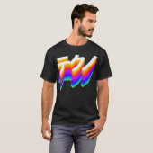 テクノ日本のテクノRave DJフェスティバル Tシャツ (正面フル)