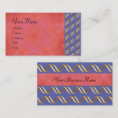 テクノ無限金ゴールド渦巻き青い赤いピンク 名刺 (正面/裏面)