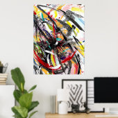 テクノ絵を描ハリケーン ポスター (ホームオフィス)