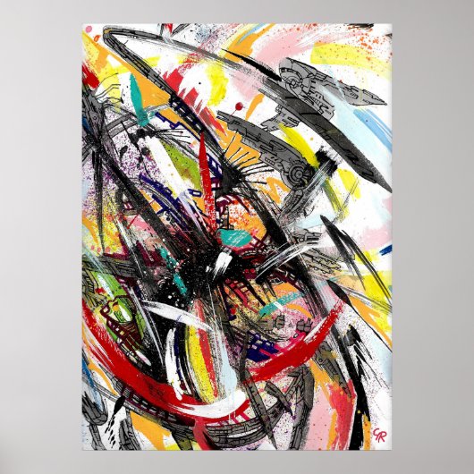 テクノ絵を描ハリケーン ポスター (正面)