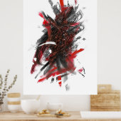 テクノ絵を描銀河系 ポスター (キッチン)