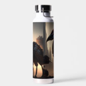 「テクノ羽：未来的なEmuロボット」 ウォーターボトル (左面)