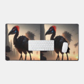 「テクノ羽：未来的なEmuロボット」 デスクマット (キーボード&マウス)