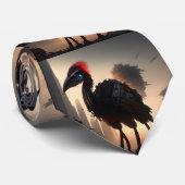 「テクノ羽：未来的なEmuロボット」 ネクタイ (ロール)