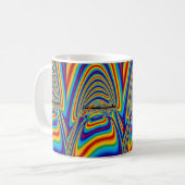 テクノ色のあくび コーヒーマグカップ (正面左)
