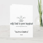 テクノ芸者グリーティングカード カード (裏面)