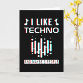 テクノ音楽エレクトロリバー カード (黄色い花)