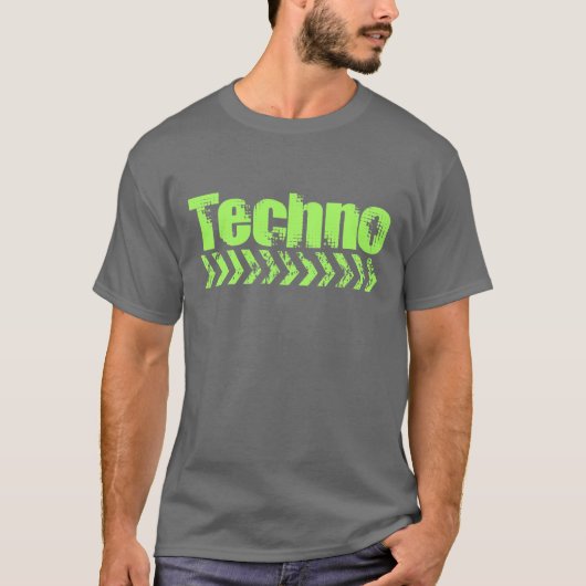 テクノ音楽 Tシャツ (正面)
