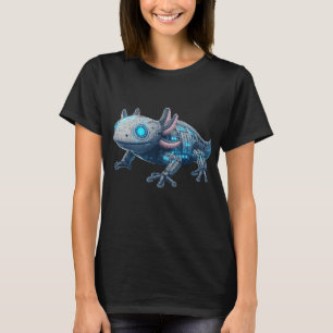テクノ・ウーパールーパー - かわいいロボットデザイン Tシャツ
