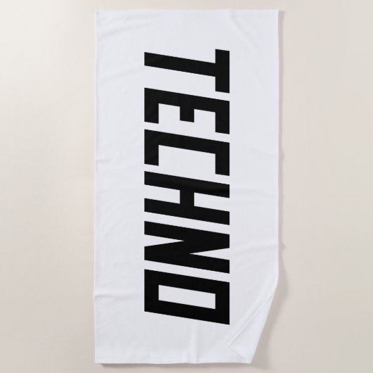 テクノ ビーチタオル (正面)