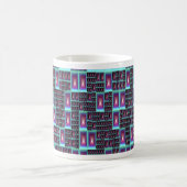 テクノ フラクタル 壁紙 コーヒーマグカップ (中央)