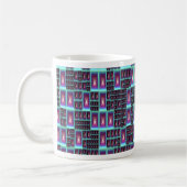 テクノ フラクタル 壁紙 コーヒーマグカップ (左)