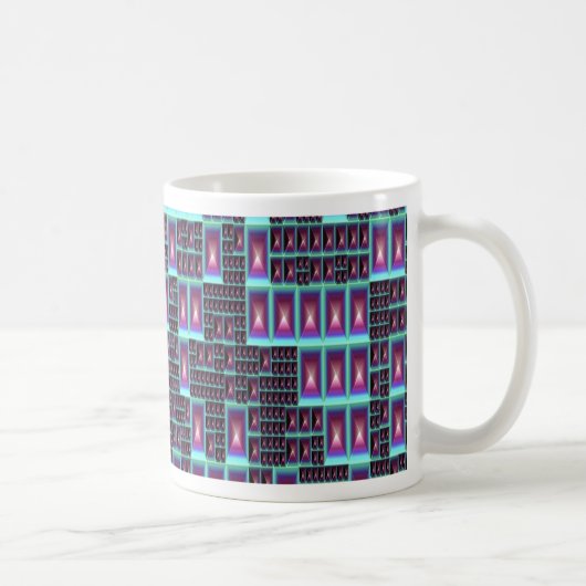 テクノ フラクタル 壁紙 コーヒーマグカップ (右)