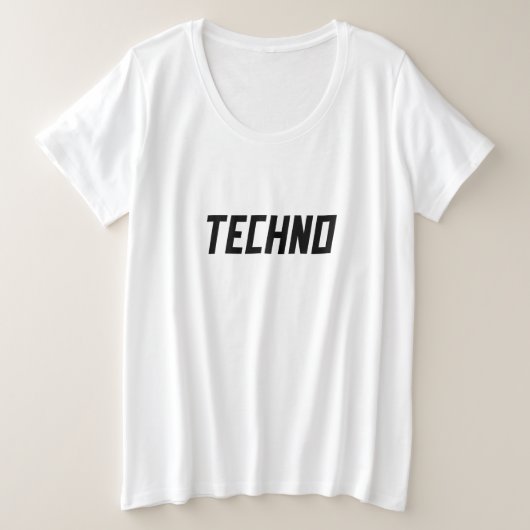 テクノ プラスサイズTシャツ (デザイン正面)