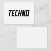 テクノ 名刺 (正面/裏面)