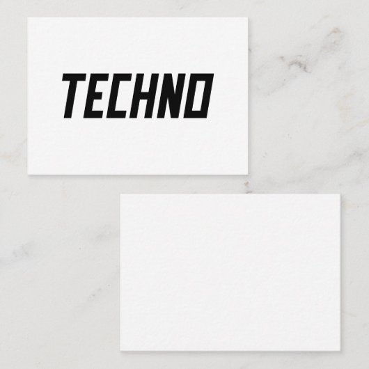 テクノ 名刺 (正面/裏面)