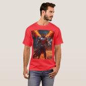 テクノ – 悪魔：デジタル戦場の指揮 Tシャツ (正面フル)