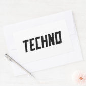テクノ 長方形シール (封筒)