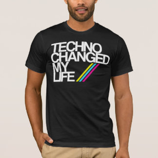 テクノCHAGED私の生命!!! 今黒!! Tシャツ