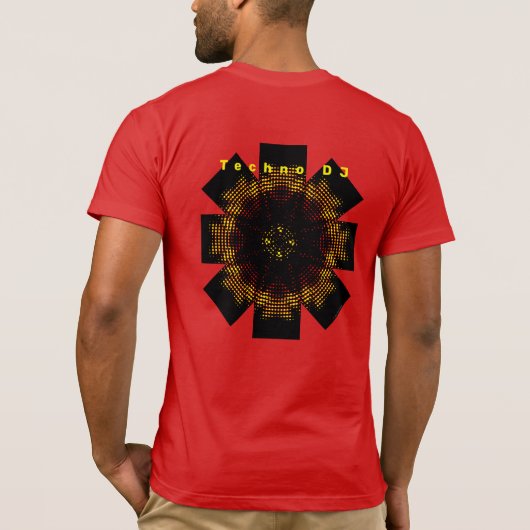 テクノDJ Tシャツ (裏面)