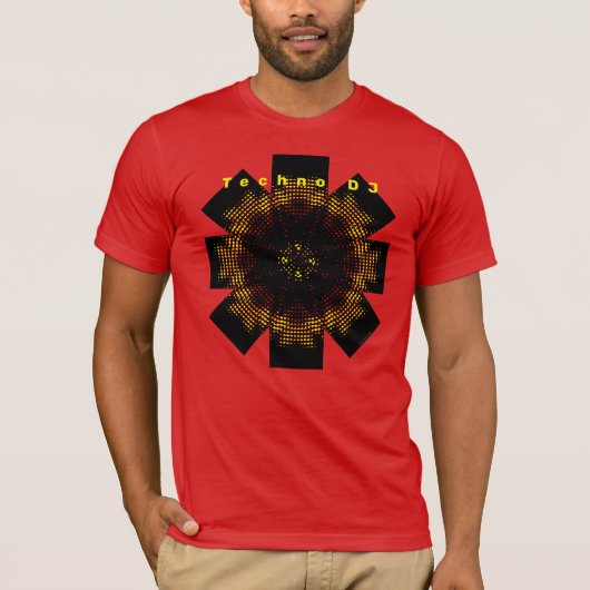 テクノDJ Tシャツ (正面)