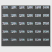 テクノIhr Spacken Raver EDM Musik ラッピングペーパー (フラット)