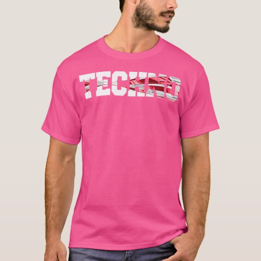 テクノRaver DjレイヴパーティーEdmフェスティバル Tシャツ (正面)