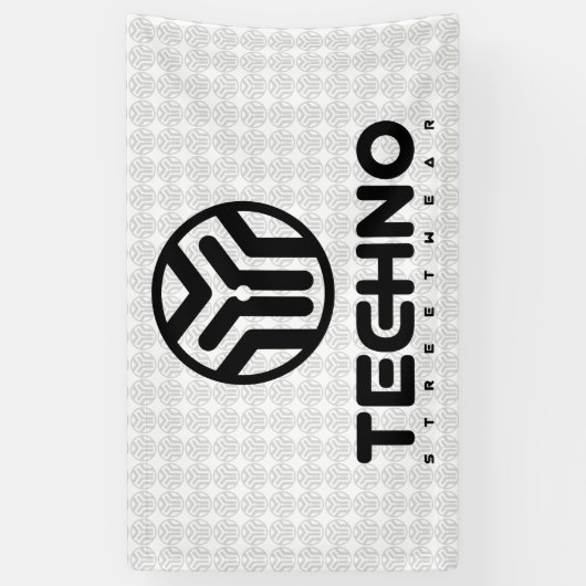 テクノStreetwear -ロゴ-旗 横断幕 (縦)