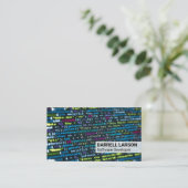 テクモダンック | プログラミング・コード 名刺 (スタンド正面)