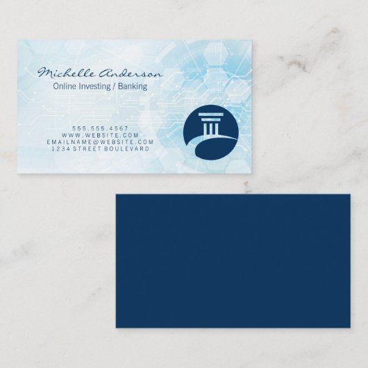 テクモダンック | 投資金融銀行 名刺 (正面/裏面)