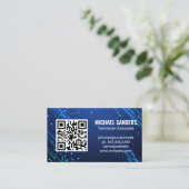 テクモダンック | 青のコンピュータノード 名刺 (スタンド正面)