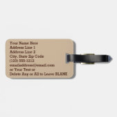 テクールキストにタグを付ける野球の手荷物 ラゲッジタグ (裏面横)