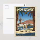 テグイセ ランサローテ島 スペイン トラベルポスター ポストカード (正面/裏面)