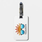 テケスタフロリダサングラス ラゲッジタグ (裏面縦)