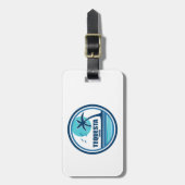 テケスタフロリダパームツリーバード ラゲッジタグ (正面縦)