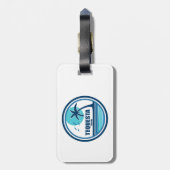 テケスタフロリダパームツリーバード ラゲッジタグ (裏面縦)