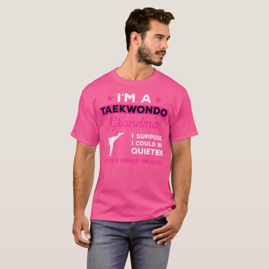 テコおもしろいワンドグランマケートアーツ武術 Tシャツ (正面フル)