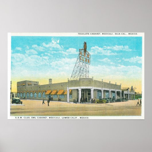 テコロテキャバレーの外観 ポスター (正面)