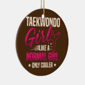 テコンドガールは普通の女のクール子だ セラミックオーナメント (右)