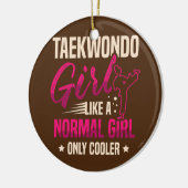 テコンドガールは普通の女のクール子だ セラミックオーナメント (左)