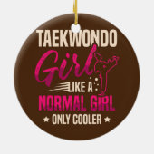 テコンドガールは普通の女のクール子だ セラミックオーナメント (裏面)