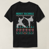 テコンドキメリーックマスクリスマス武術おもしろいAr Tシャツ (デザイン正面)