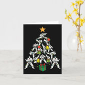 テコンドクリスマスツリークリスマス武術アーツアーツ空手 カード (黄色い花)