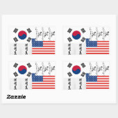 テコンドステッカー 長方形シール (シート)