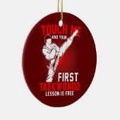 テコンドテコンドー韓国自衛男子 セラミックオーナメント (右)