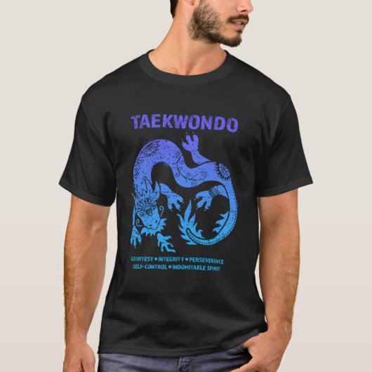 テコンドテックテコンドドラゴンミアル Tシャツ (正面)