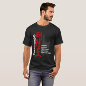 テコンドテネツシャツ武術アーツグラフィックティー Tシャツ (正面フル)