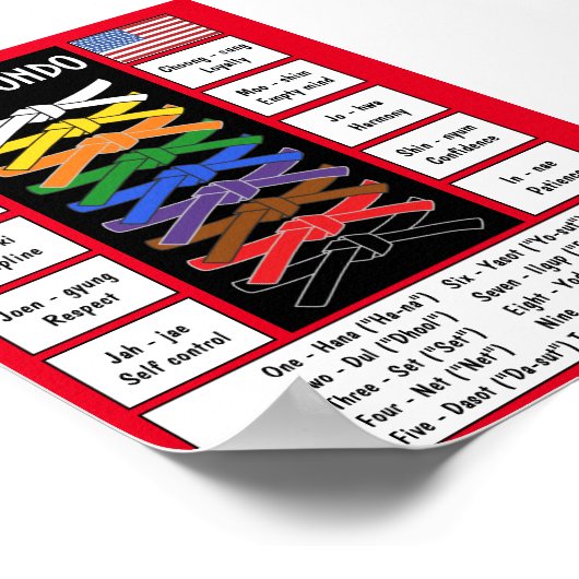 テコンドポスター ポスター (角)